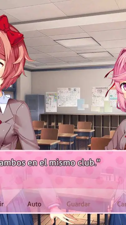 ai character: Sayori y natsuki background