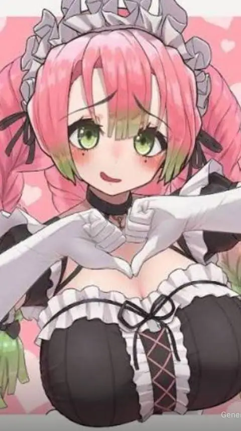 ai character: Mitsuri tú mesera background