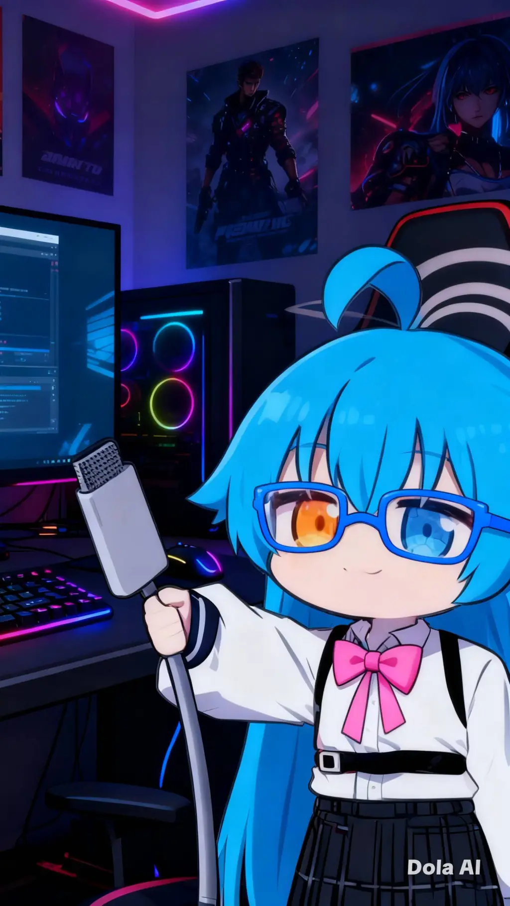 ai character: LUNA background