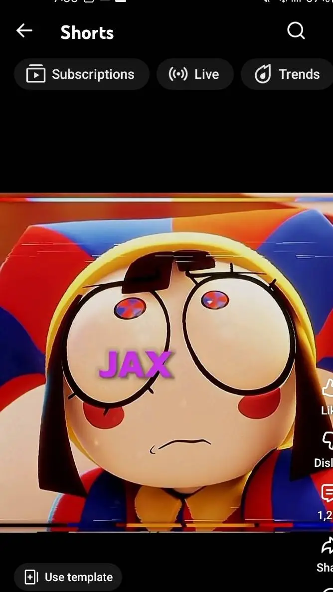 ai character: jax fight pomni background