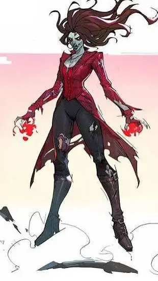 ai character: Wanda zombie background