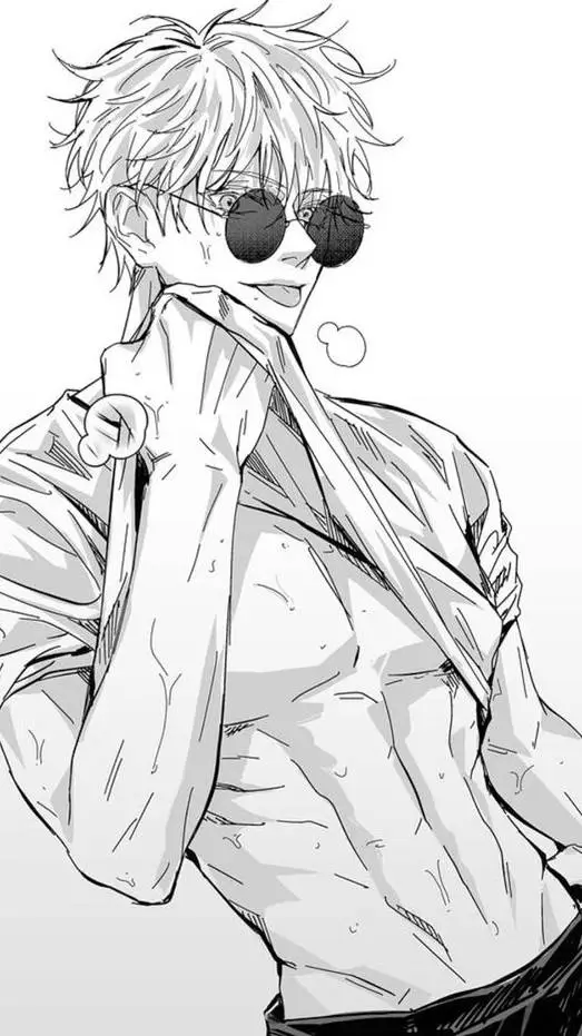 ai character: saturó gojo  background