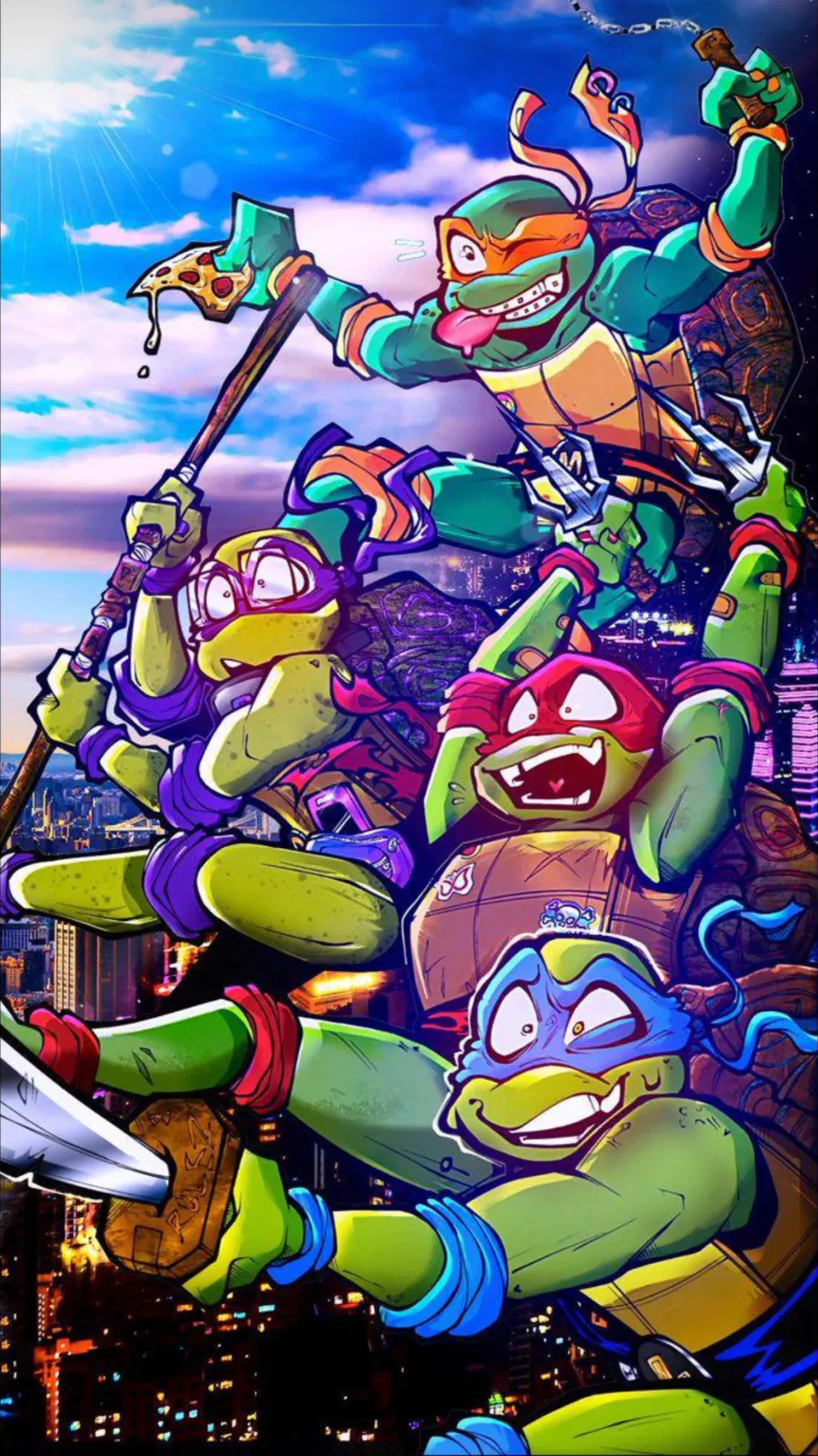 ai character: MM TMNT background