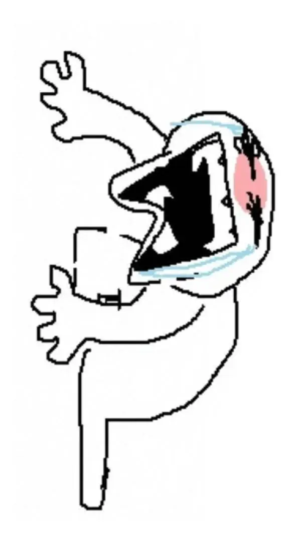 ai character: sad crying cartoon background