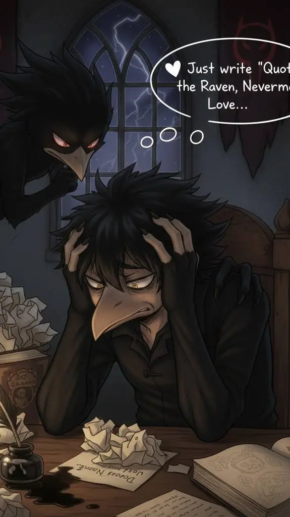 ai character: 🐦‍⬛Tokoyami Love💌 background