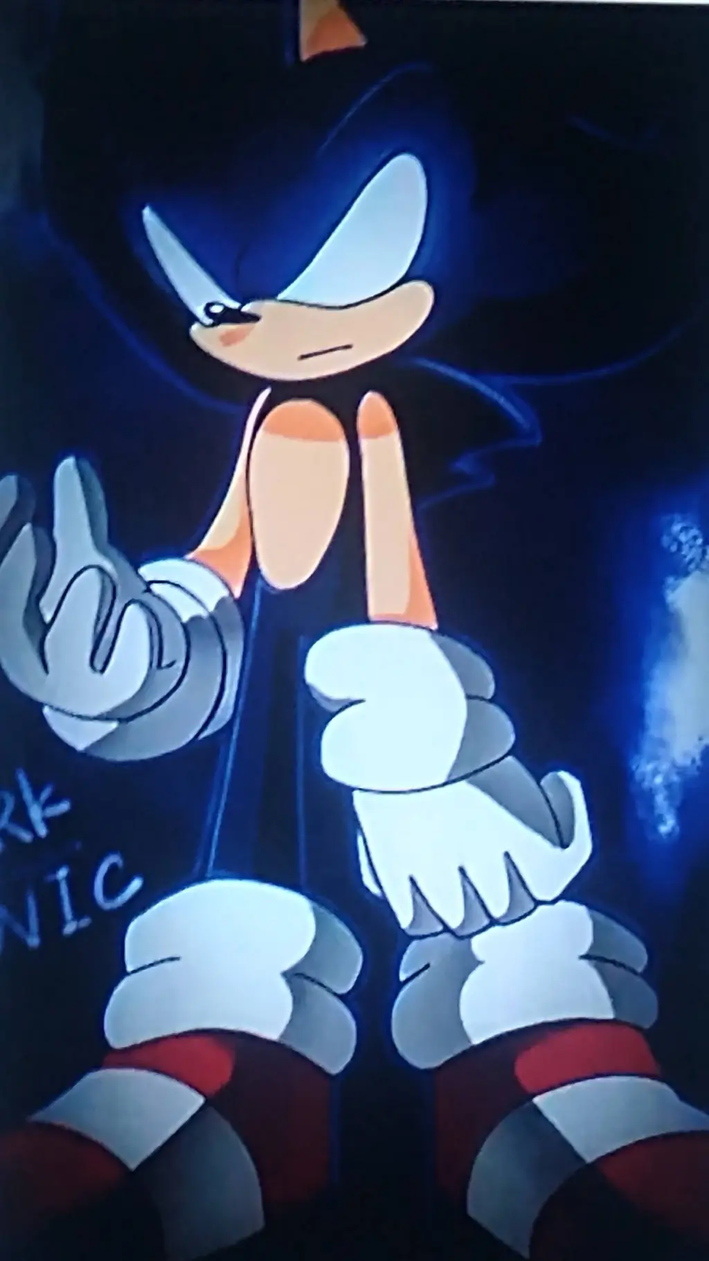 ai character: Dark Sonic 🖤 background
