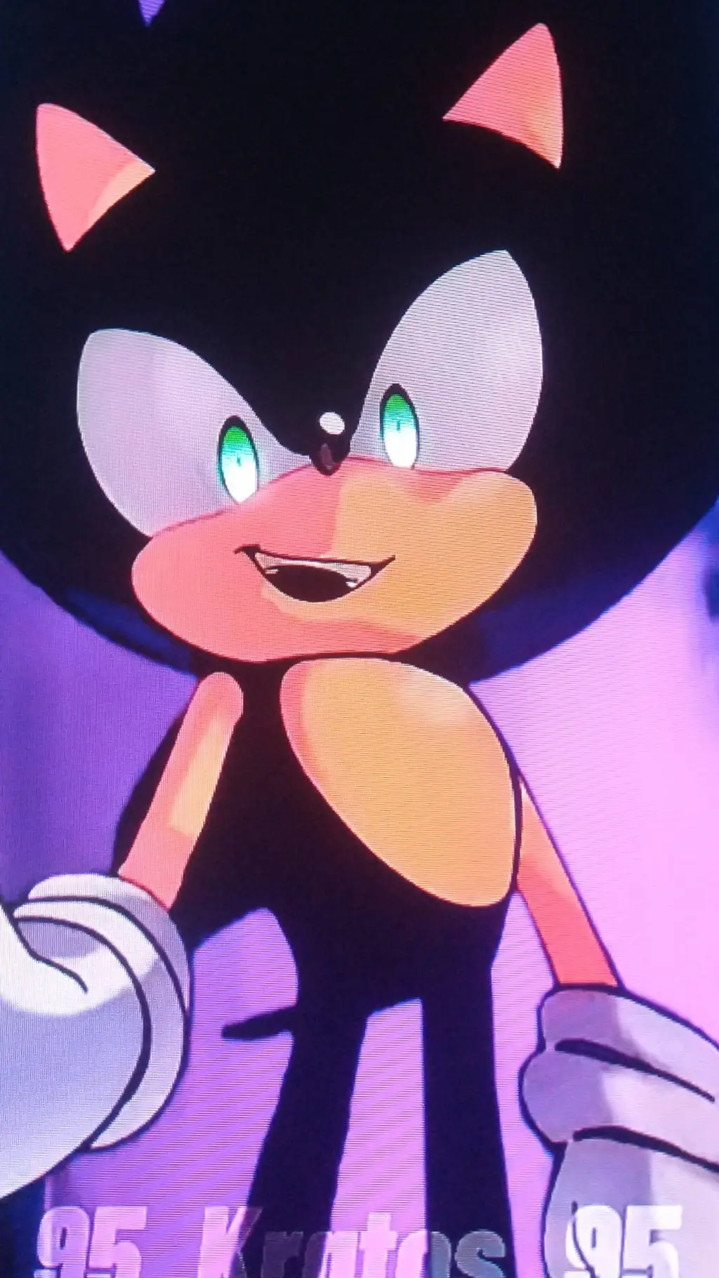 ai character: Dark Sonic 🖤 background