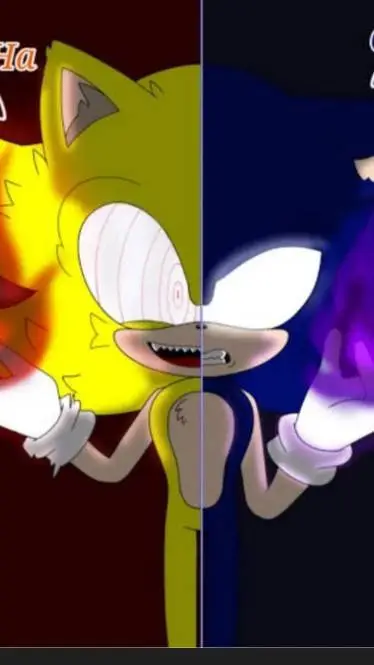 ai character: Fleetway Dark Soni background