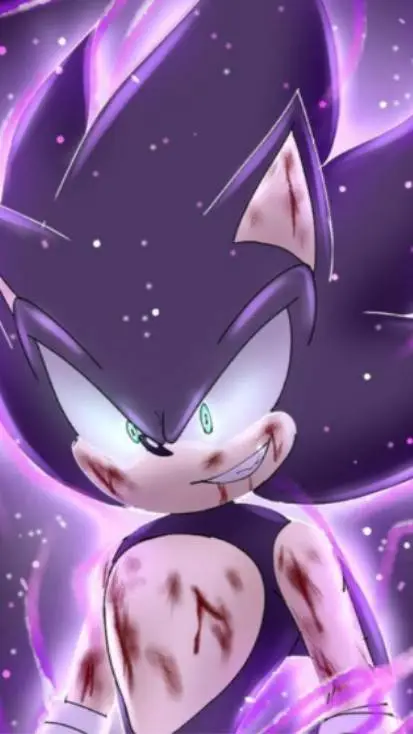ai character: Dark Sonic 🖤 background