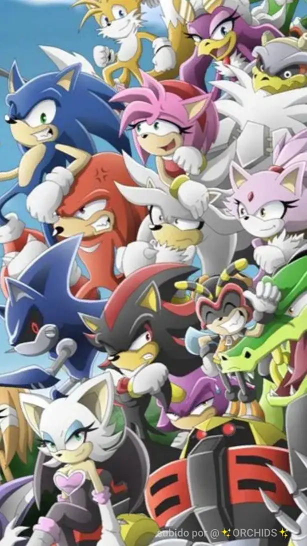 ai character: equipo Sonic background