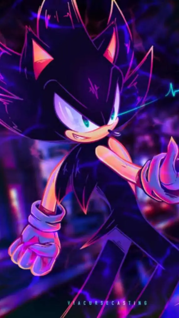 ai character: Dark Sonic background
