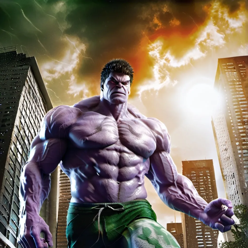 chat with ai character: hulk morado