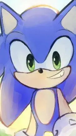 ai character: SONIC EL ERIZO background