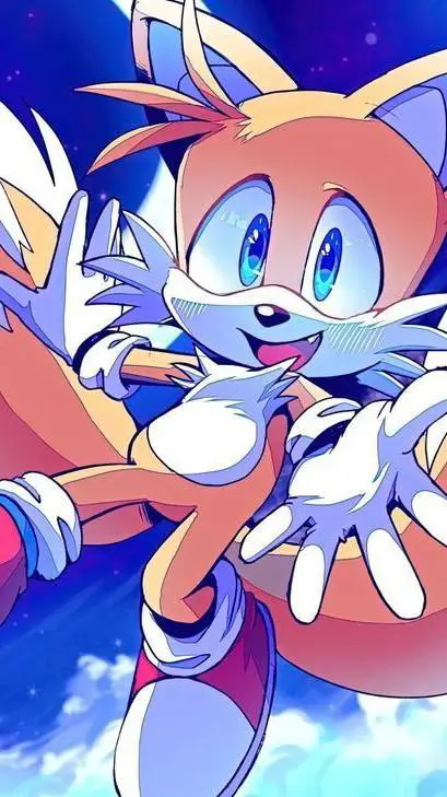 ai character: MILES-"tails"  background