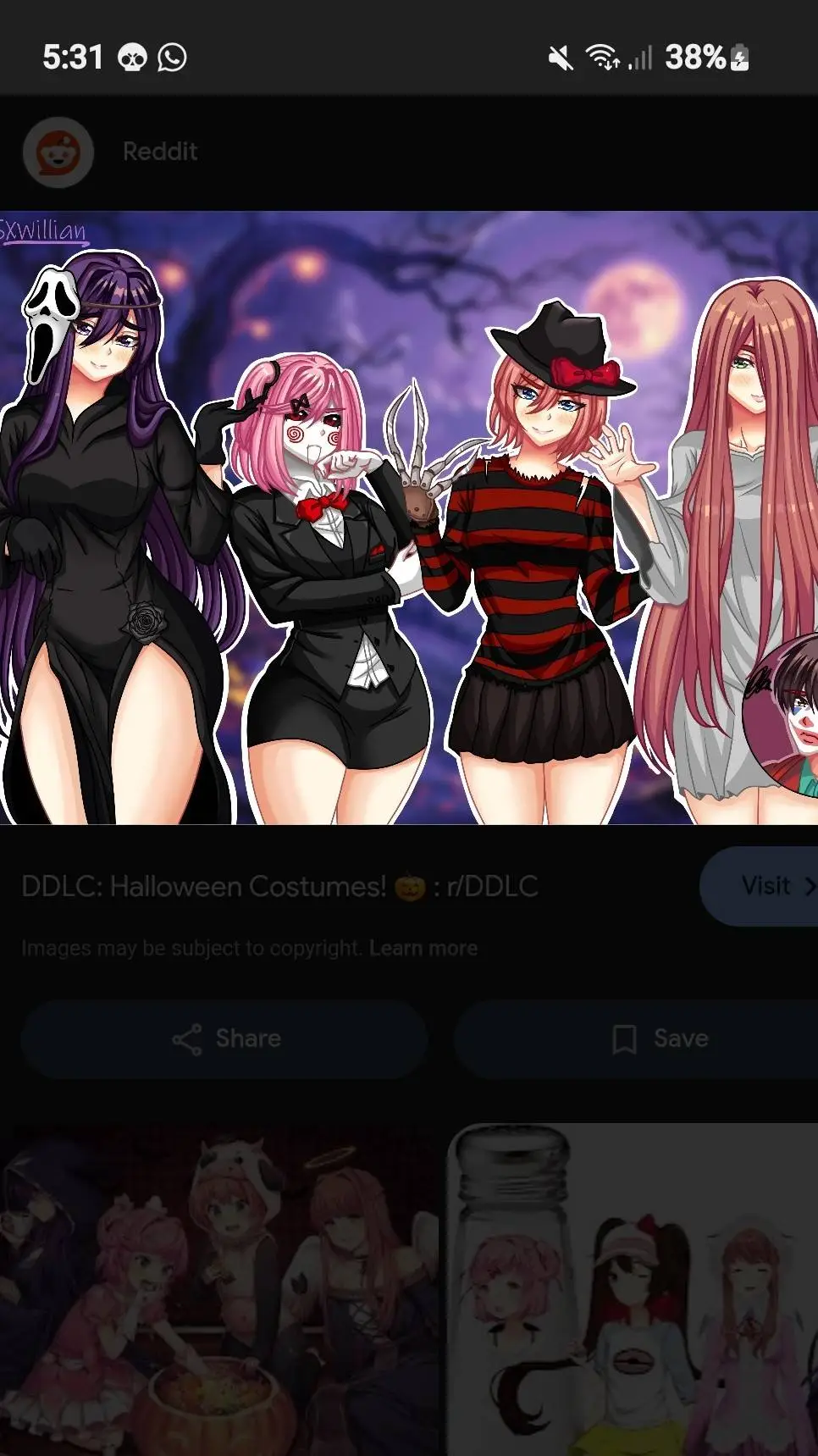 ai character: DDLC | HALLOWEEN background