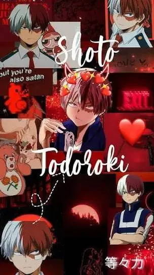 ai character: shoto todoroki  background
