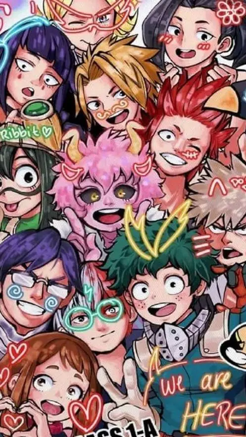 ai character: MHA ❤️ background