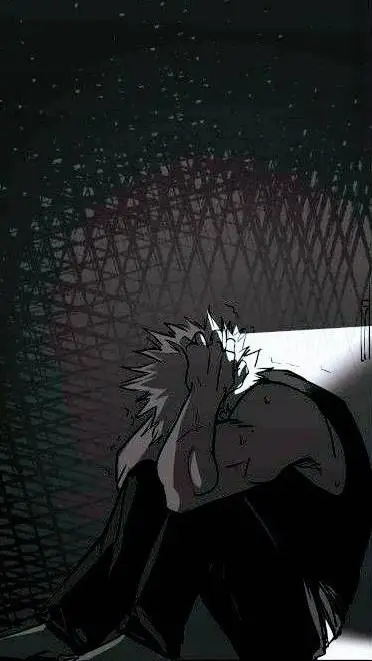 ai character: Bakugo triste background