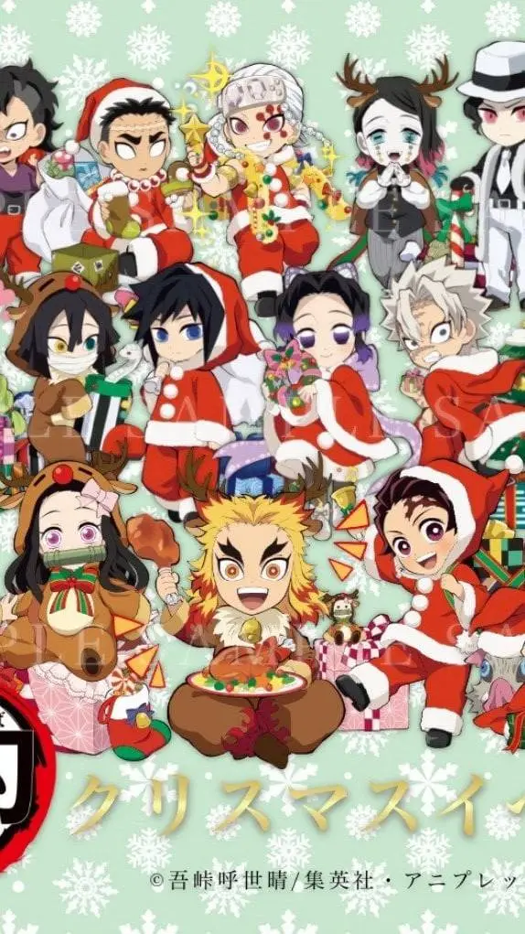 ai character: KNY Christmas part background