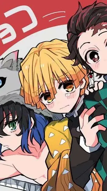 ai character: KNY birthday party background