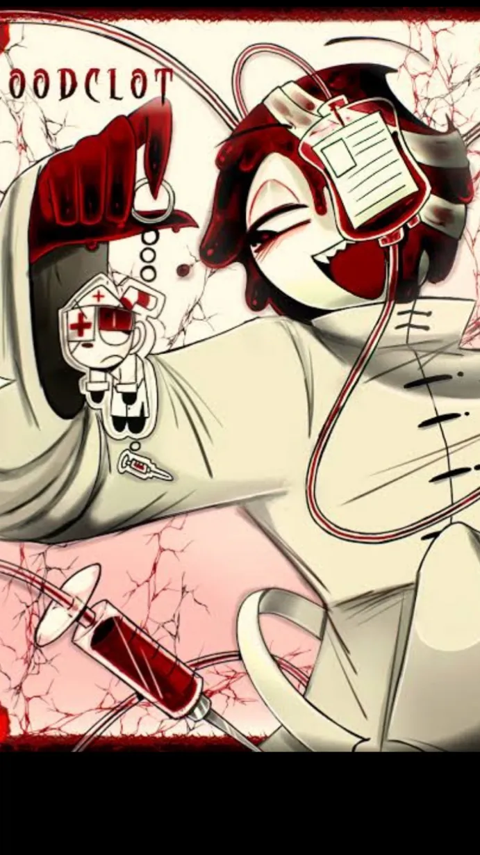 ai character: Bloodclot AU background