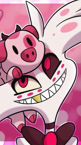 ai character: Angel dust cousin  background