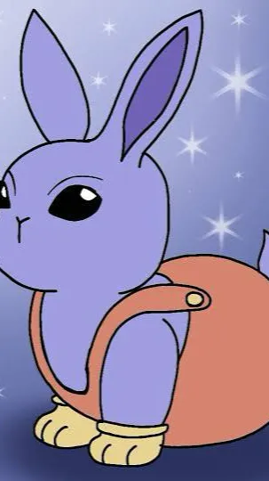 ai character: Jax bunny  background