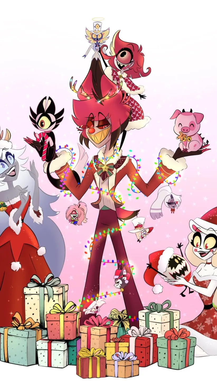 ai character: Christmas background