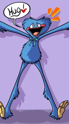 ai character: Huggy Wuggy  background
