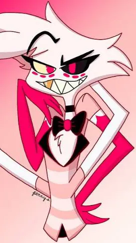 ai character: Angel dust owns u background