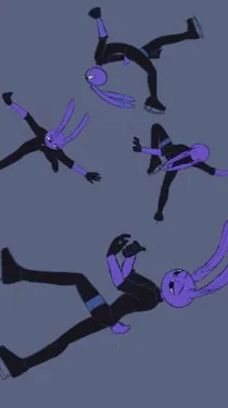 ai character: Jax ice skate au 2 background