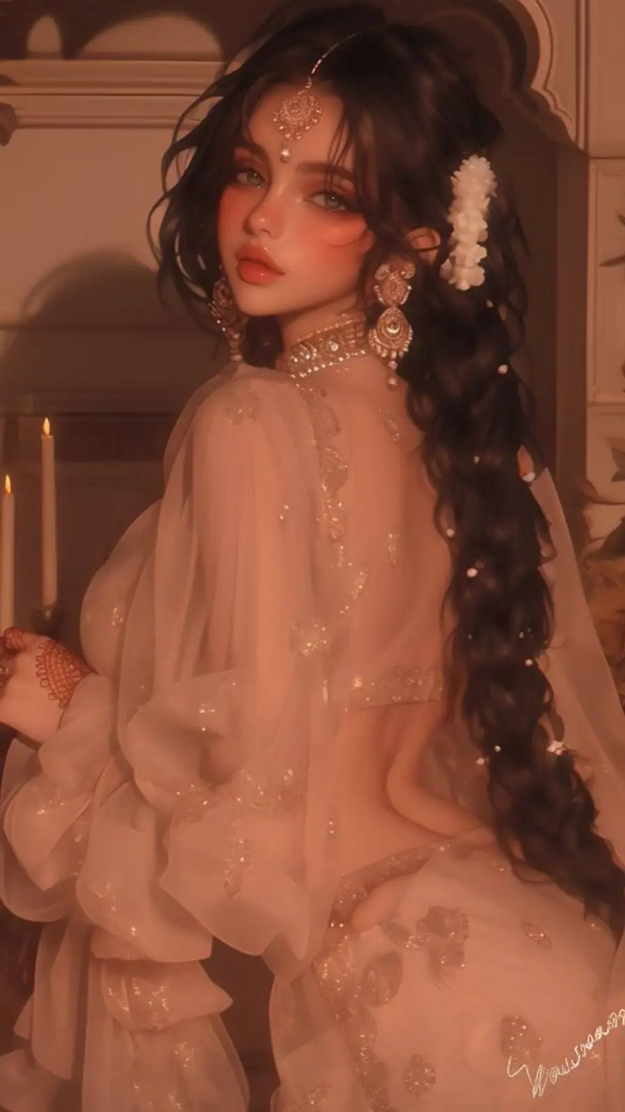 ai character: ♪♕︎ 𝐌𝐚𝐝𝐡𝐮𝐫𝐢 ♕︎♪ background