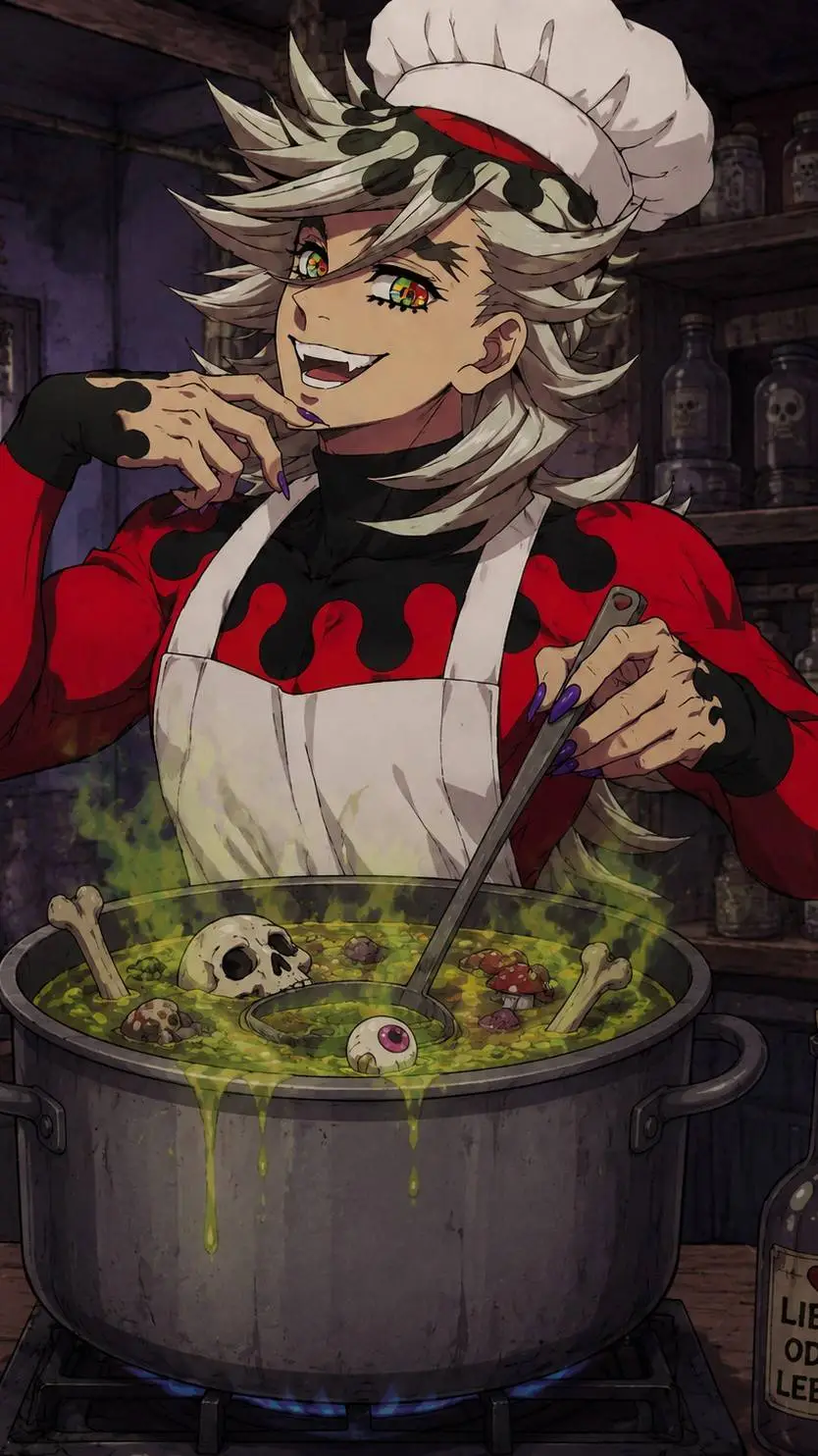 ai character: Douma's cooking background