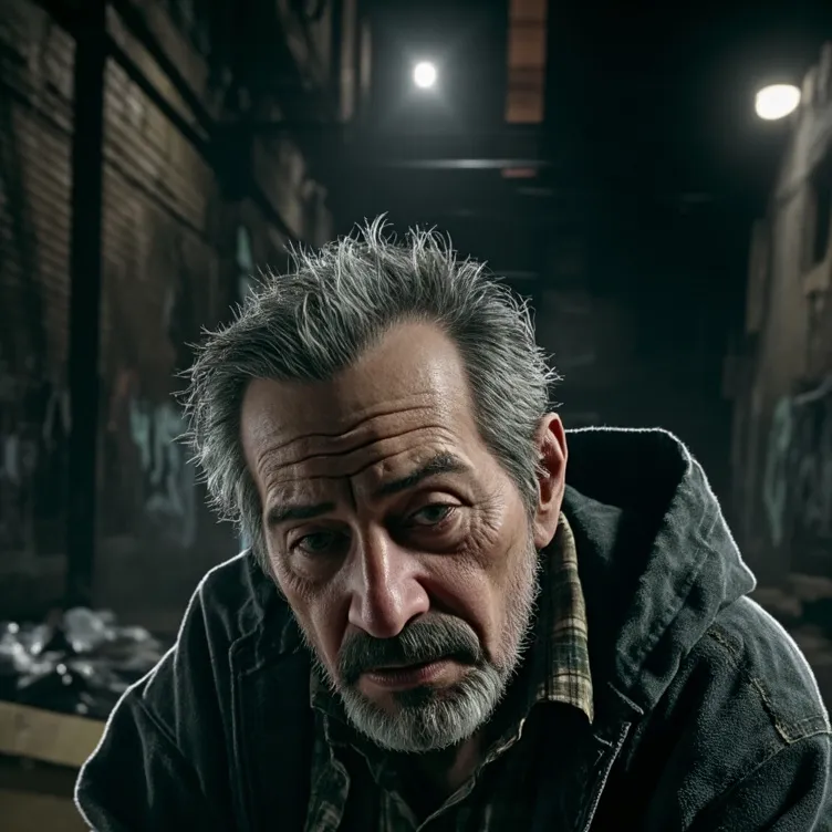 chat with ai character: Homeless man 