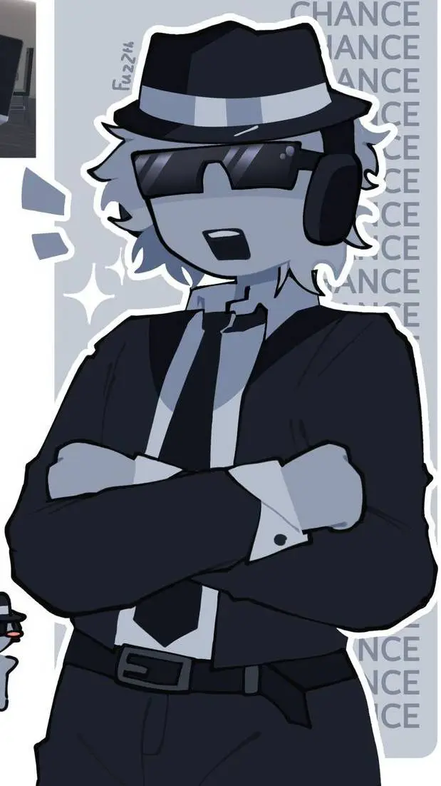 ai character: 🩶.Chance.🩶 background