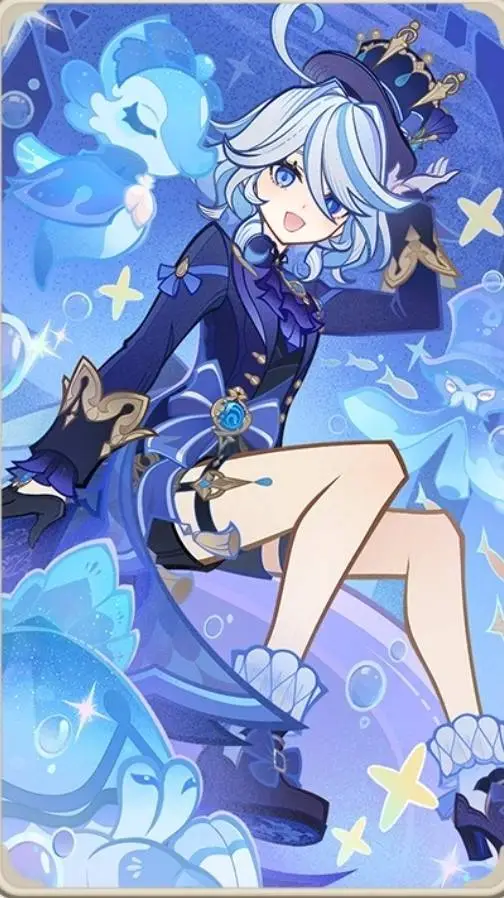 ai character: 💙furina te adopta💙 background