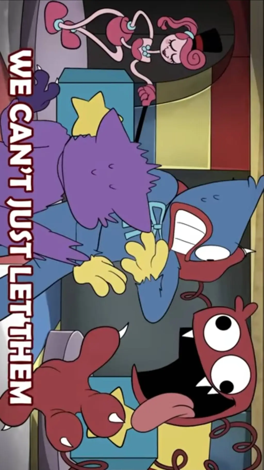 ai character: Poppy Playtime  background