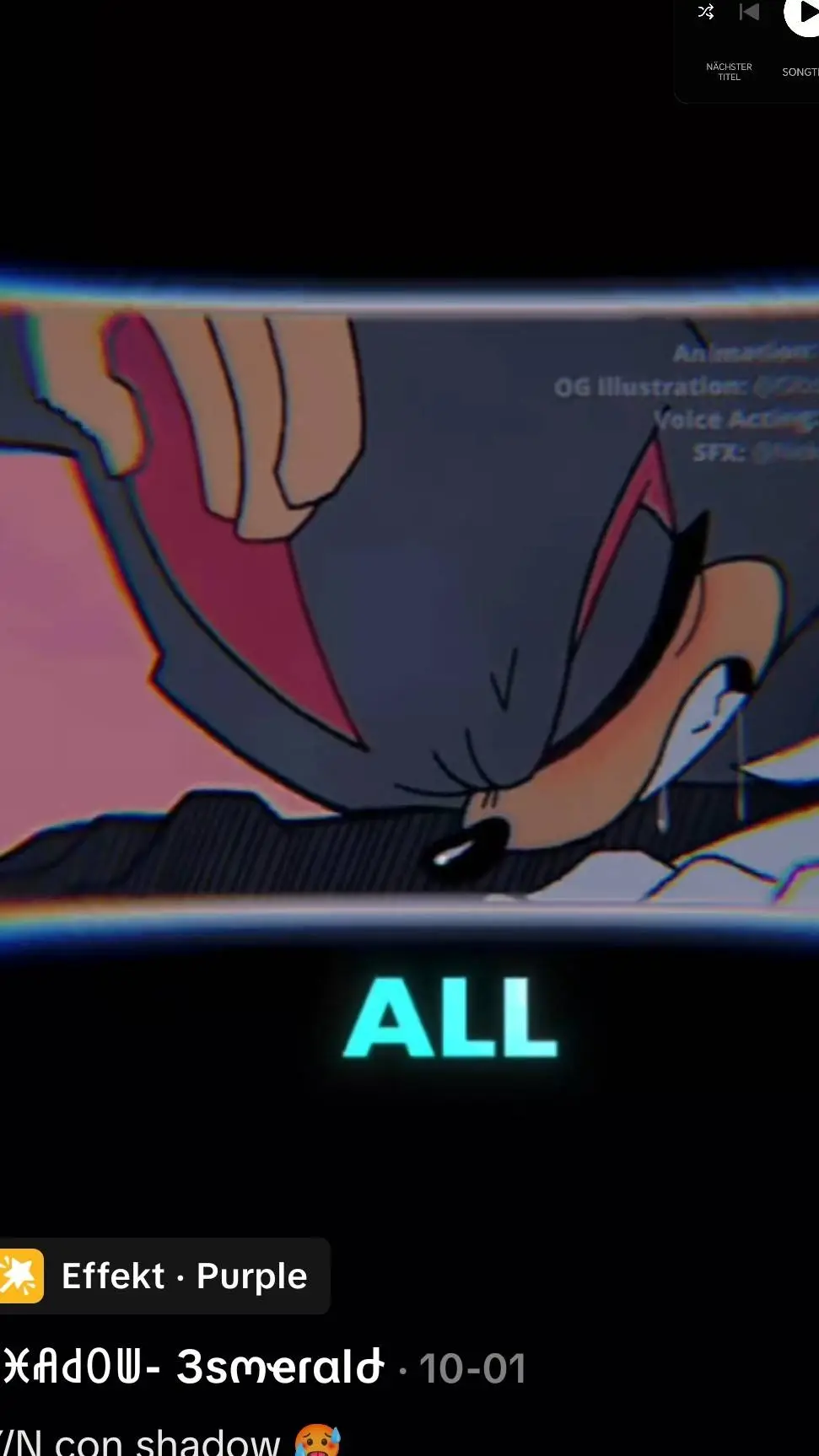 ai character: Shadow ❤️🌌 background