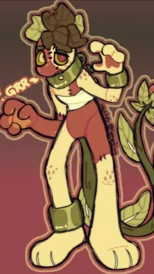 ai character: berry beast 🎃 background