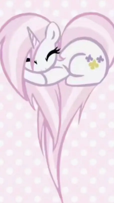 ai character: Pinki pie flufly background