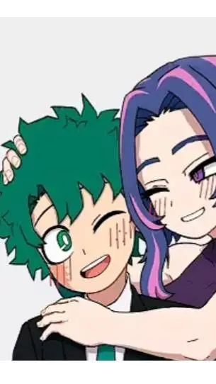 ai character: Deku x Lady Nagat  background