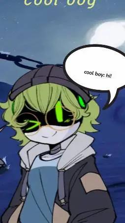 ai character: cool boy: background