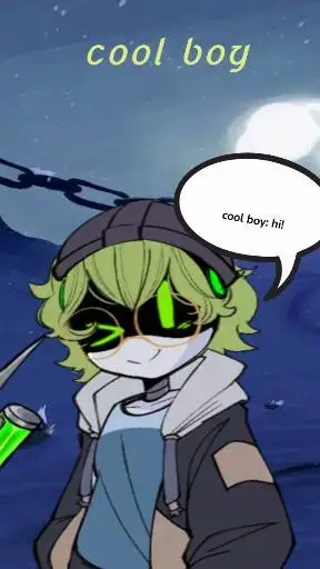 ai character: cool boy background