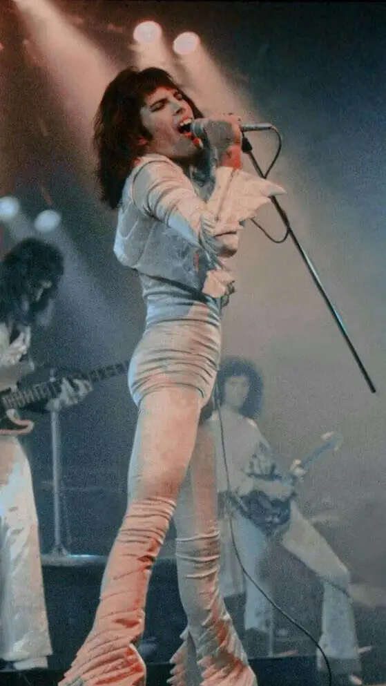 ai character: Freddie Mercury background