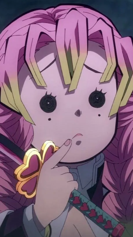 ai character: Mitsuri kanroji  background