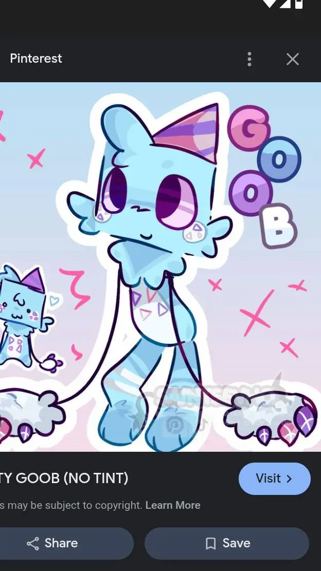 ai character: Partygoer Goob! 💙💜 background