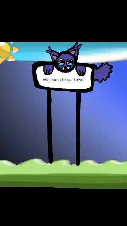 ai character: Cat Town! background