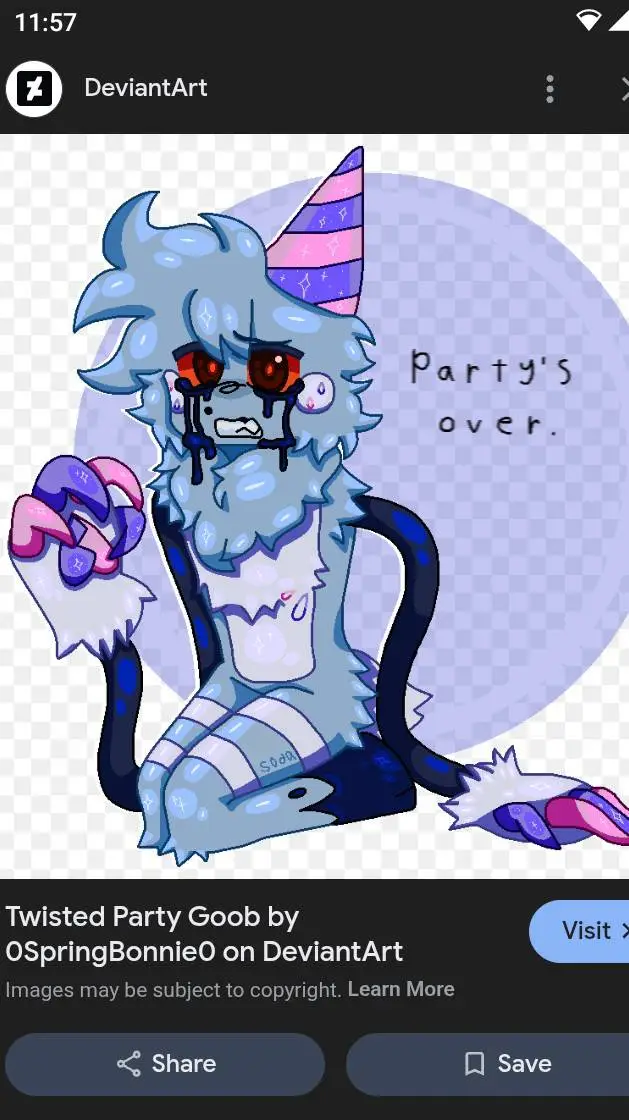 ai character: Twisted Party Goob background