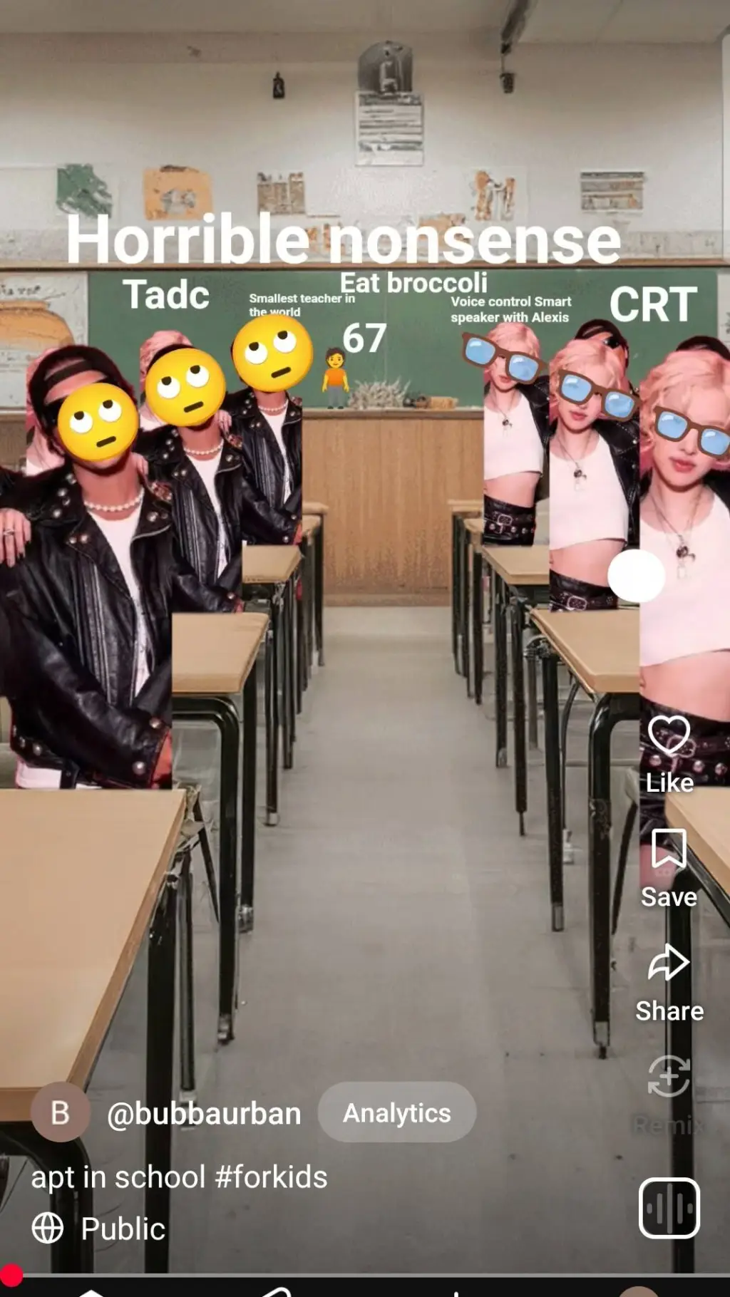 ai character: apt in school background