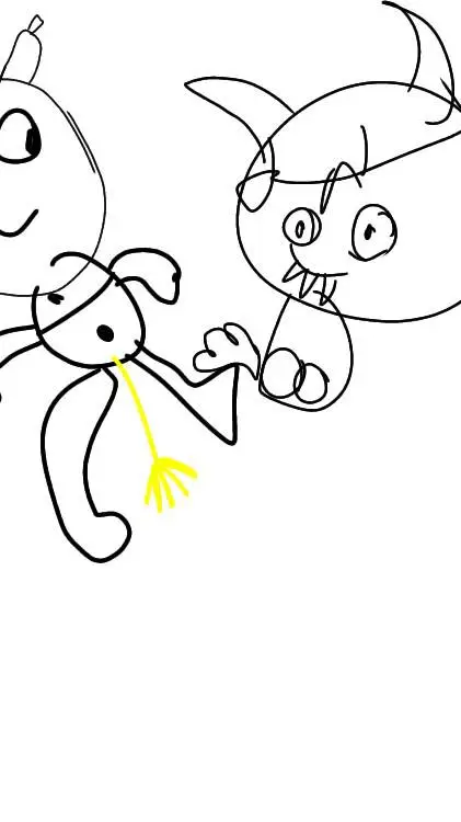 ai character: Looey and yatta  background